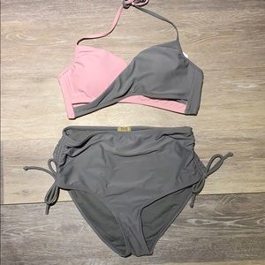 High waisted bathing suit